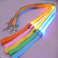 LED Light  Dog Leash Luminous Rope Lead Leash  Dog Safety Flashing Glowing Dog Collar Harness Electronic Pet Accessories Cat tag