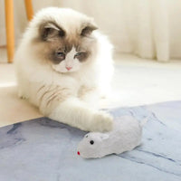 1pcs Fun Mouses Toy and Interactive Plush Wind-Up for Cats Dogs and Kids Mechanical Moving Animal Toy for Playtime and Pranks