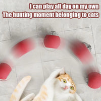 Interactive Cat Toys Ball Auto Electric Rolling Ball Toys for Cats/Kitty Pets Smart Automatic Teaser USB Rechargeable