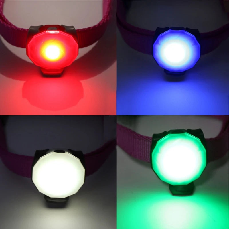 LED Dogs Collar Glow in The Dark Dogs Collar Harness Pendant Waterproof Safety Night Walking Lights