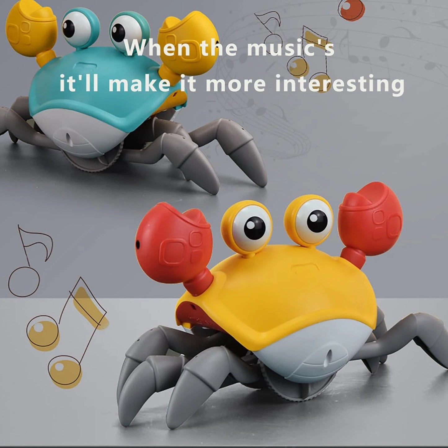 Engaging Interactive Dancing Crab Dog Toy with Musical Sounds - Entertaining and Stimulating Pet Toy for Dogs and Cats - Keeps Y