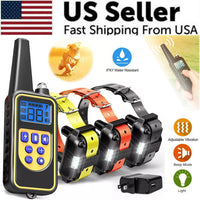 3000 FT Remote Dog Shock Training Collar Rechargeable Waterproof Pet Trainer