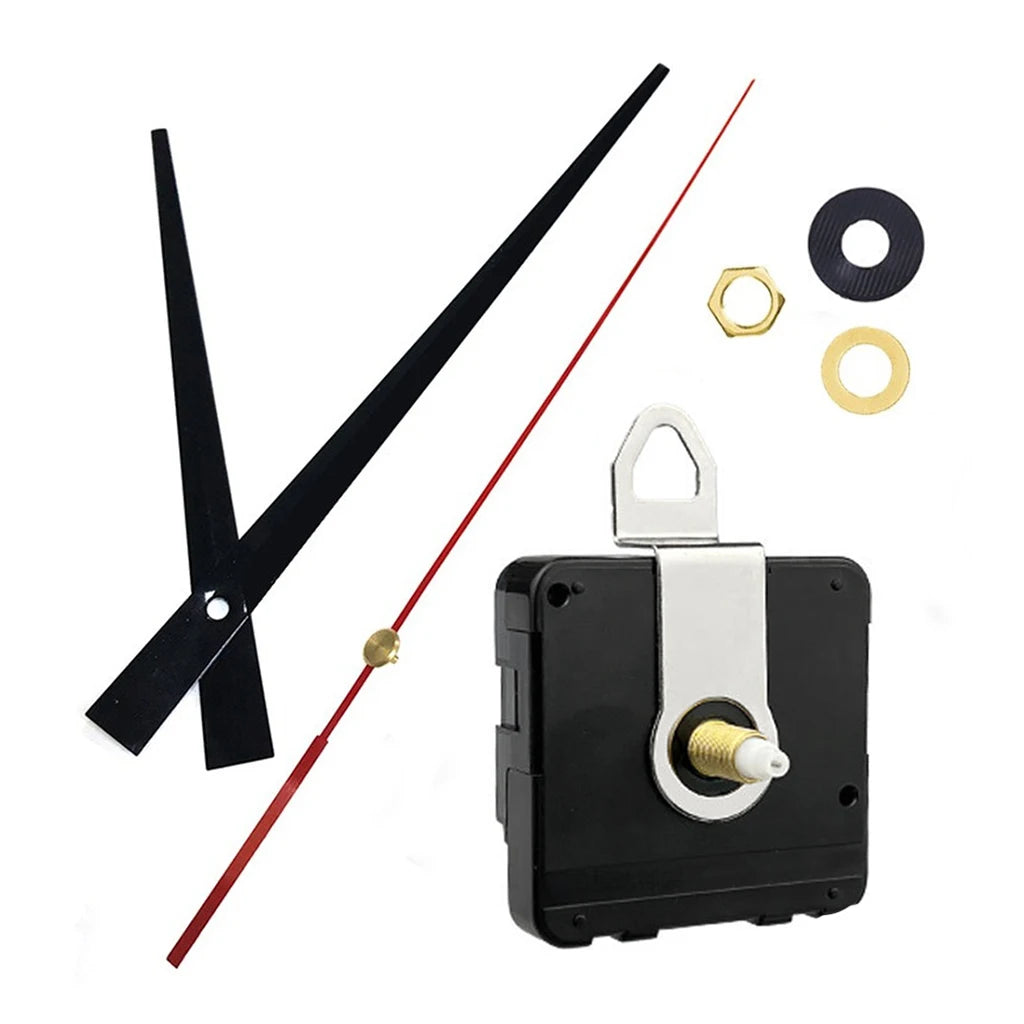 Set Silent DIY Wall Clock Movement Mechanism Quartz Clock Replacement Motor with Needles and Hanger Clock Repair Parts