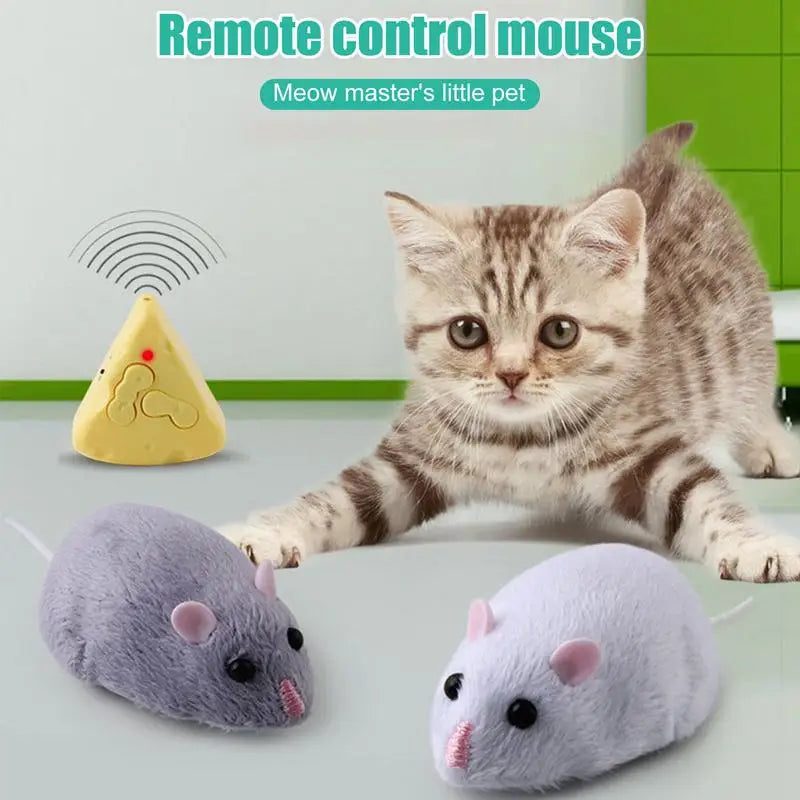 Simulation Infrared Electric Prank Jokes Remote Control Mouse Model Rc Animals Mouse on Radio Control for Cat Toys for Kids Gift