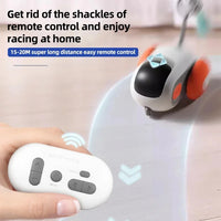 Turbo Tail Cat Toy Three Modes Interactive Electronic Smart Cat Toy Remote Control Rechargeable Automatic Moving Cat Exercise