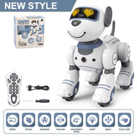 Funny RC Robot Electronic Dog Stunt Dog Voice Command Programmable Touch-sense Music Song Robot Dog for Children's Toys